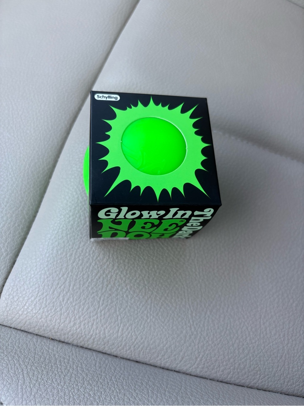 Schylling NeeDoh Glow In The Dark -Green (Full Size not Teenie)